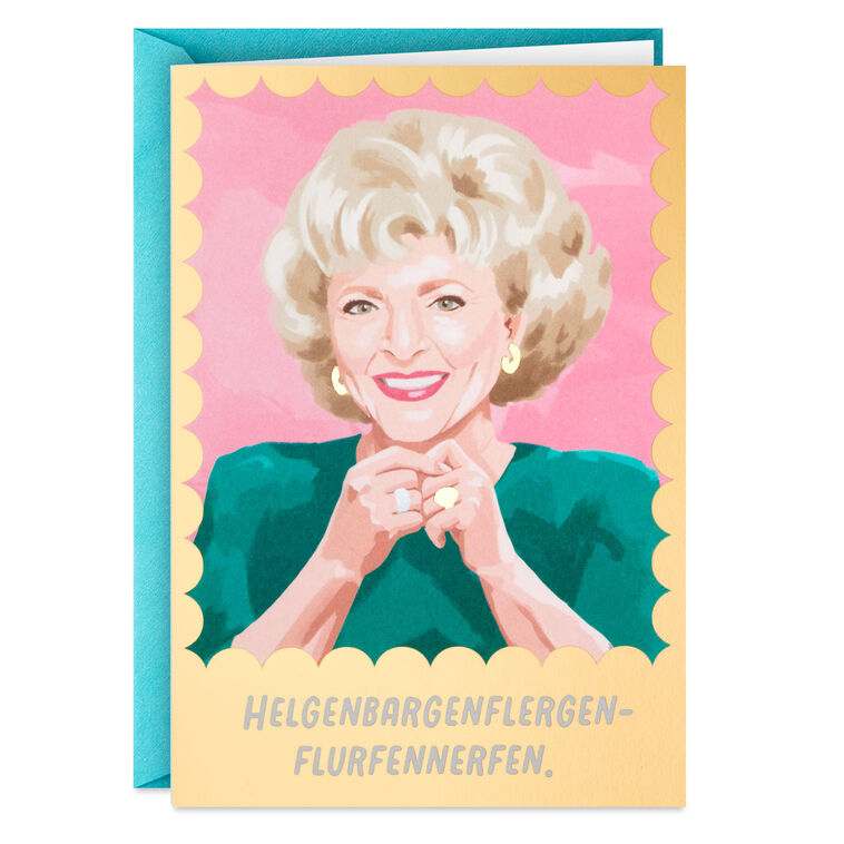 hallmark The Golden Girls Rose St. Olaf Funny Birthday Card