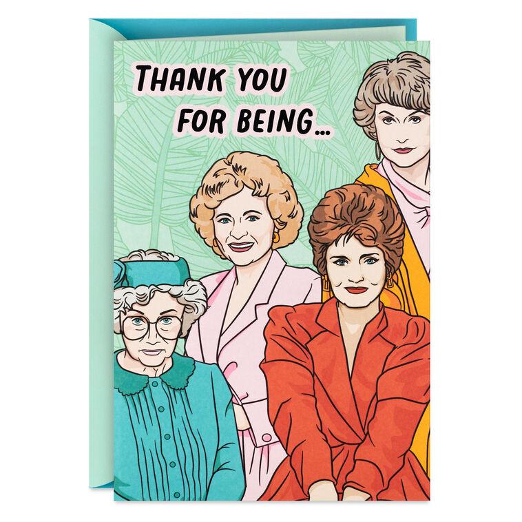 hallmark The Golden Girls So Glad You Were Born Birthday Card