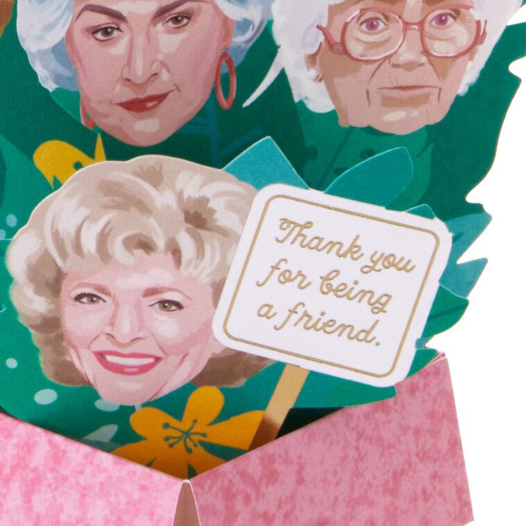 Hallmark The Golden Girls Thank You For Being A Friend 3D Pop-Up Friendship Card