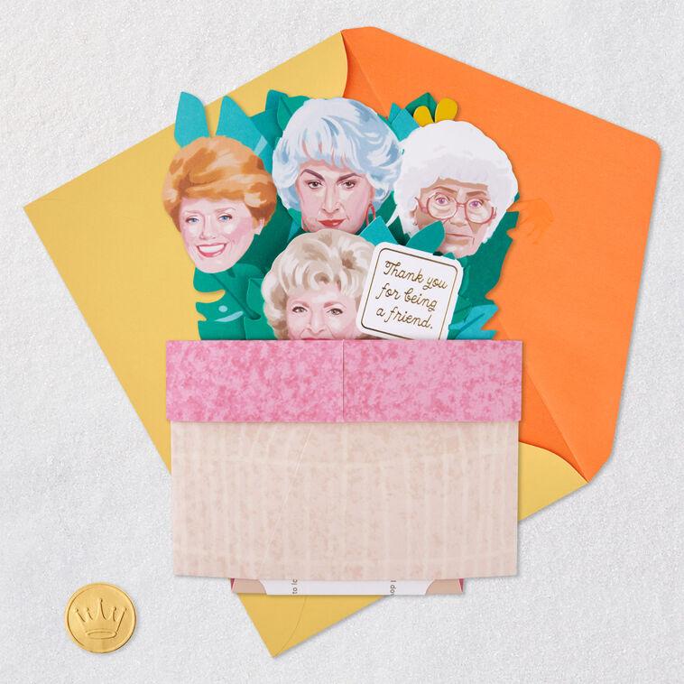 Hallmark The Golden Girls Thank You For Being A Friend 3D Pop-Up Friendship Card