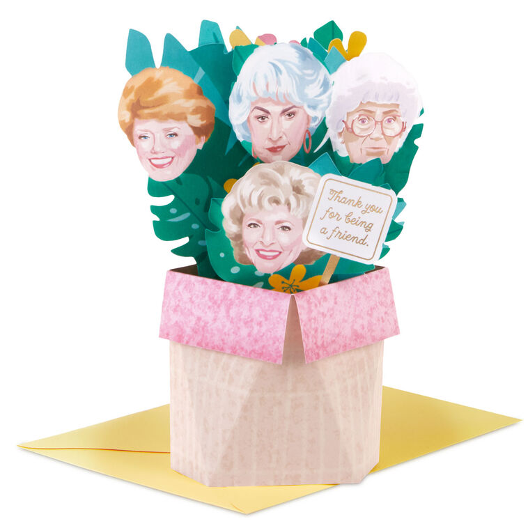 hallmark The Golden Girls Thank You for Being a Friend 3D Pop-Up Friendship Card