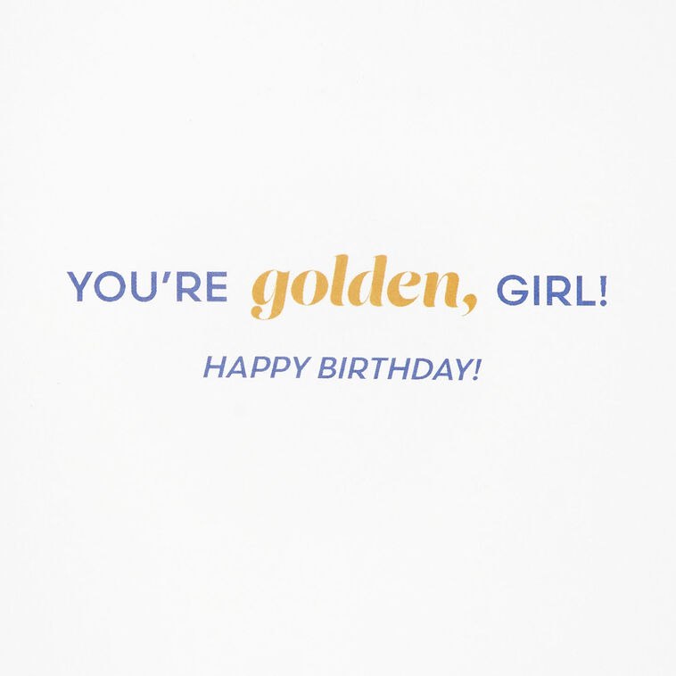 Hallmark The Golden Girls You Are Golden Girl Birthday Card With Removable Magnets