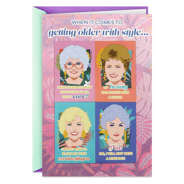 hallmark The Golden Girls You Are Golden Girl Birthday Card With Removable Magnets