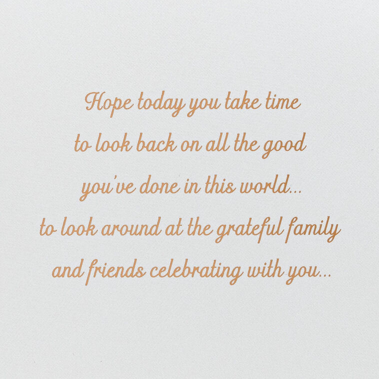 Hallmark The Good You've Done In This World Birthday Card