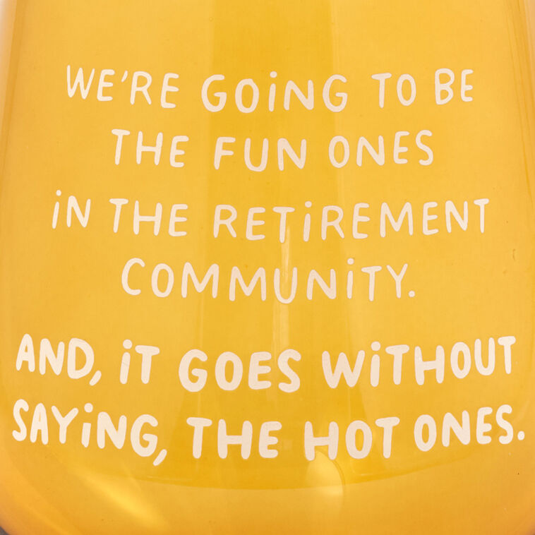 Hallmark The Hot Ones Funny Stemless Wine Glass 15.5 Oz