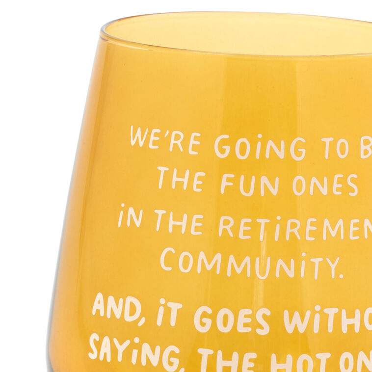 Hallmark The Hot Ones Funny Stemless Wine Glass 15.5 Oz