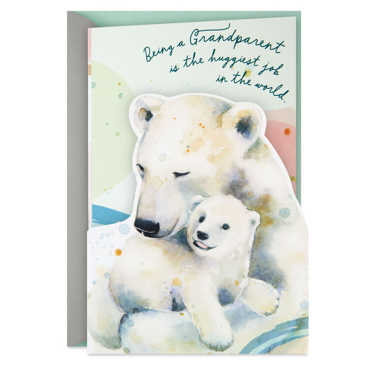 hallmark The Huggiest Job in the World New Baby Card for Grandparents