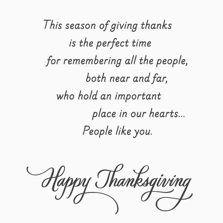Hallmark The Important People In Our Hearts Thanksgiving Cards Pack Of 6