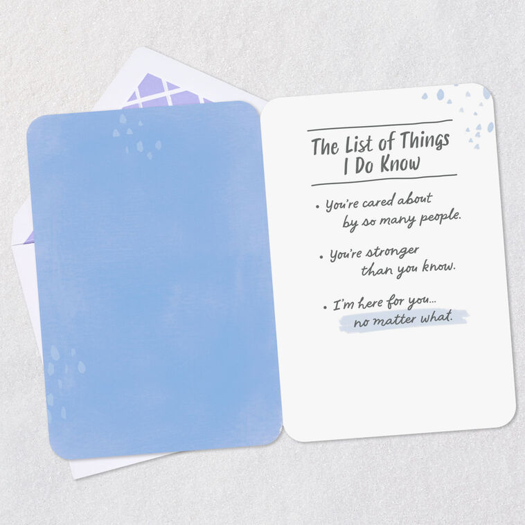 Hallmark The List Of Things I Know Encouragement Card