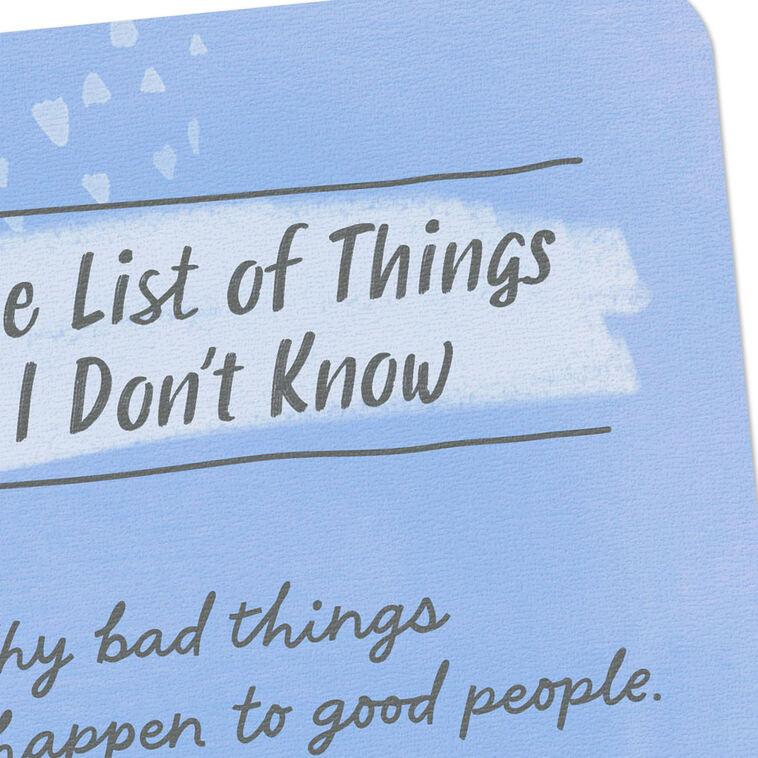 Hallmark The List Of Things I Know Encouragement Card