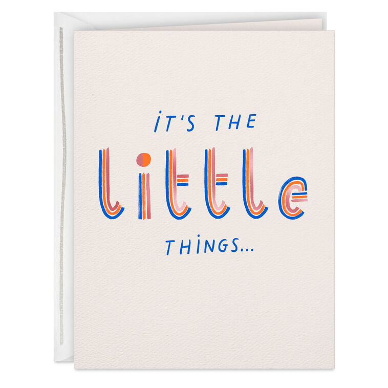 hallmark The Little Things Are the Big Things Thank-You Card