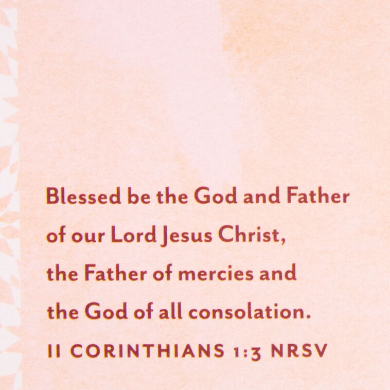 Hallmark The Lord Is With You Religious Sympathy Card For Loss Of Loved One