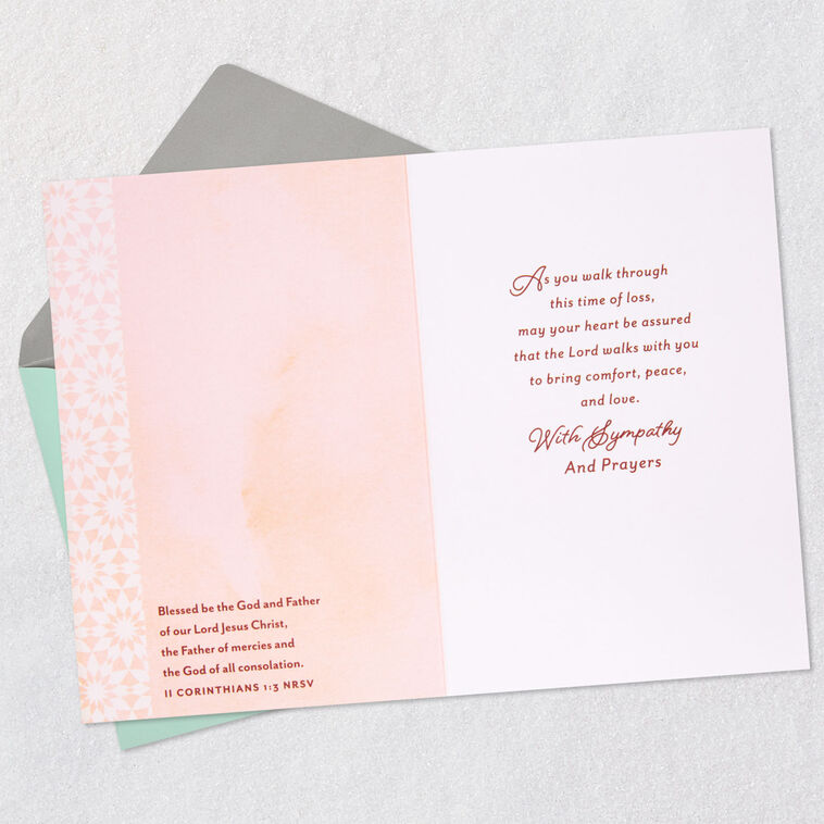 Hallmark The Lord Is With You Religious Sympathy Card For Loss Of Loved One