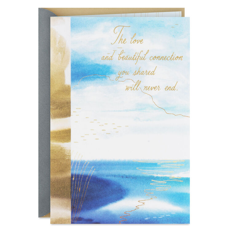 hallmark The Love and Connection You Shared Sympathy Card for Loss of Loved One