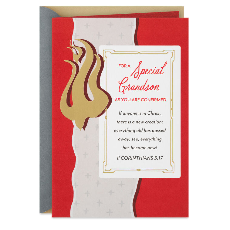 hallmark The Love of God Religious Confirmation Card for Grandson