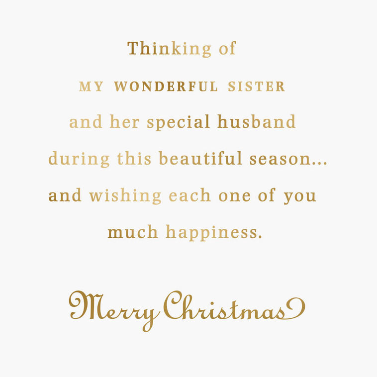 Hallmark The Love We Share Christmas Card For Sister And Her Husband