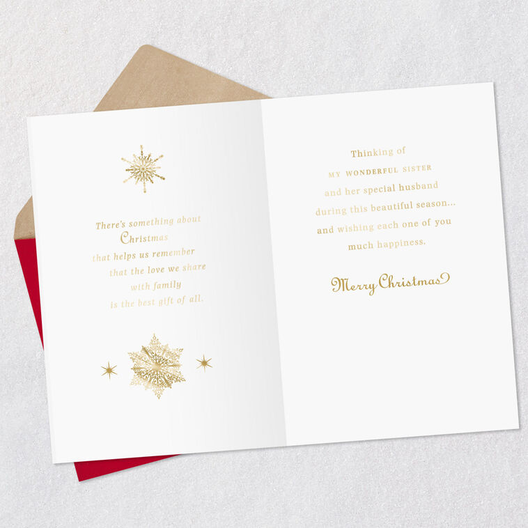 Hallmark The Love We Share Christmas Card For Sister And Her Husband