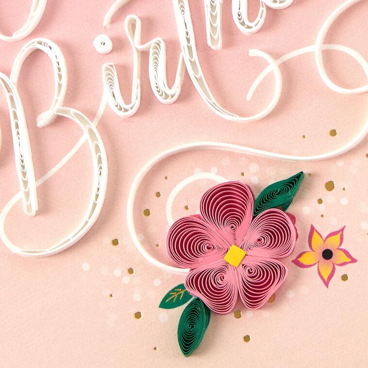 Hallmark The Loveliest Reason To Celebrate Quilled Paper Handmade Birthday Card