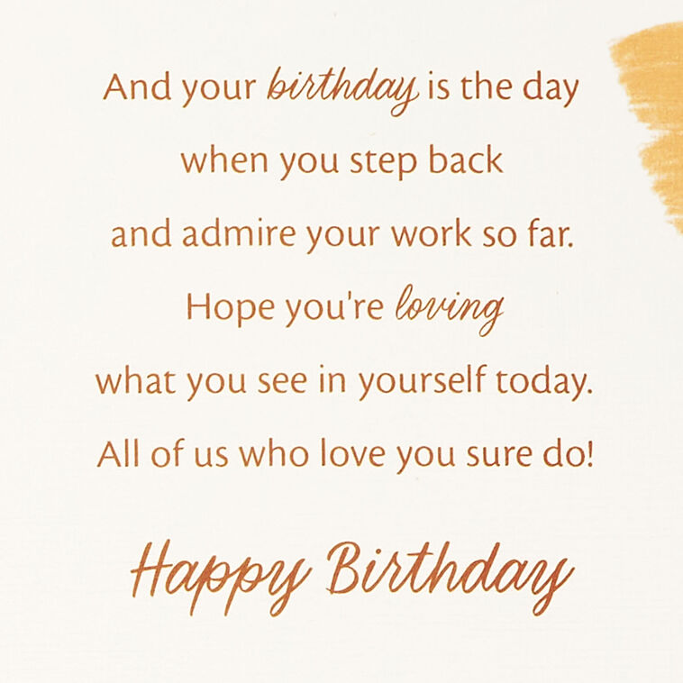 Hallmark The Masterpiece Of You Birthday Card For Daughter