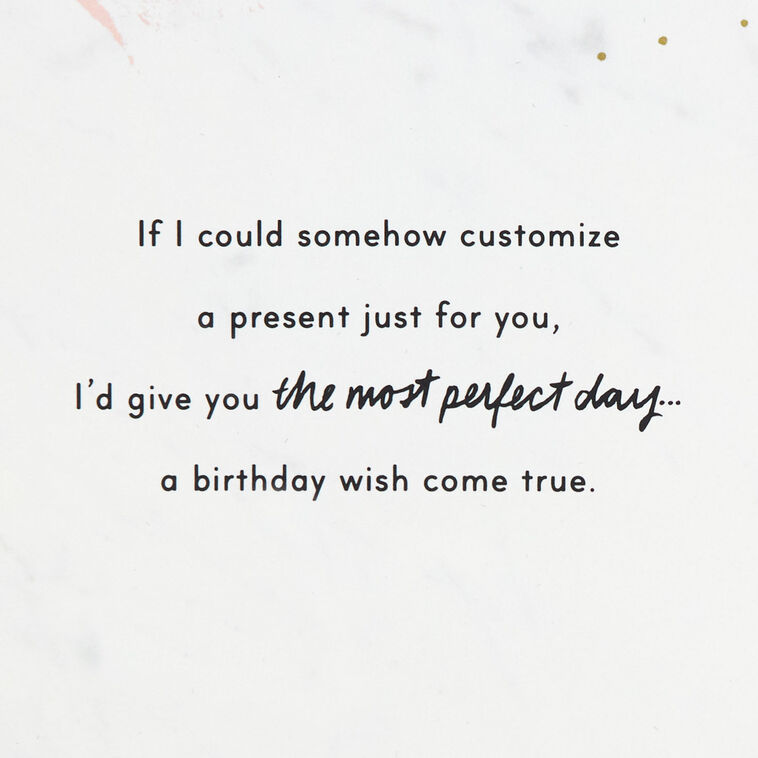 Hallmark The Most Perfect Day Birthday Card For Her