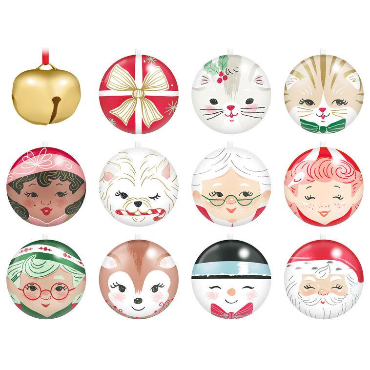 hallmark The North Pole's Countdown to Christmas Ornaments and Book Set