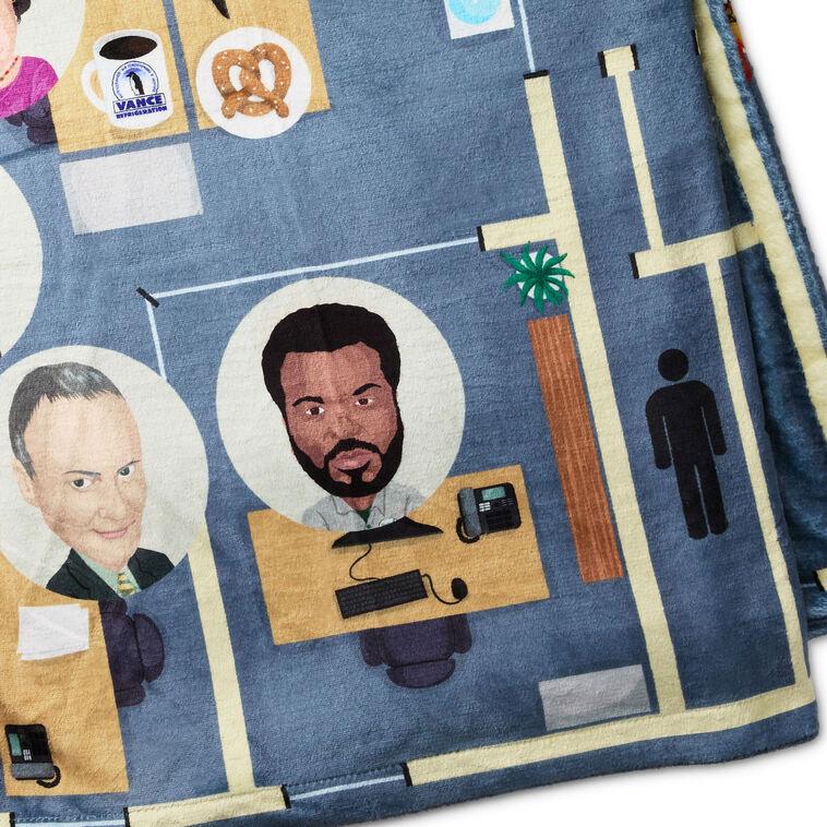 Hallmark The Office Dunder Mifflin Floor Plan Throw Blanket 50x60