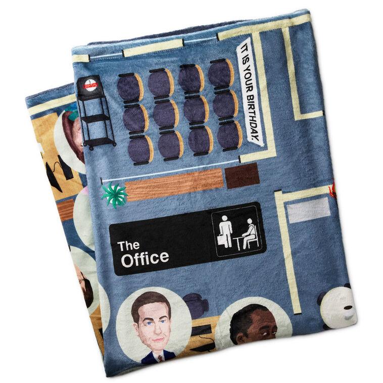 hallmark The Office Dunder Mifflin Floor Plan Throw Blanket 50x60
