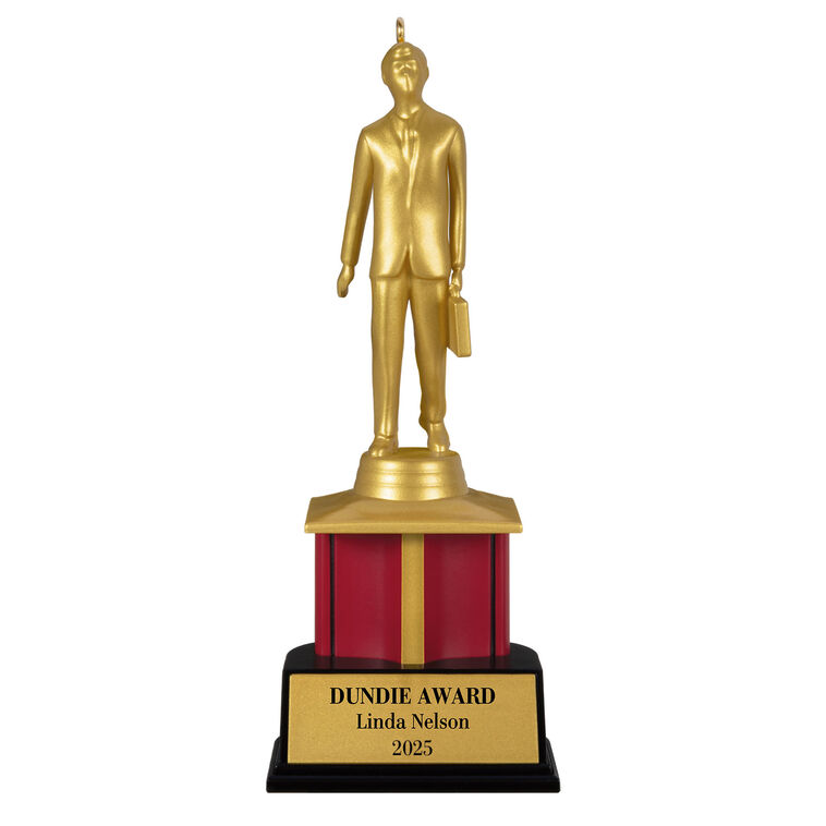 hallmark The Office Dundie Award Personalized Ornament Custom Text
