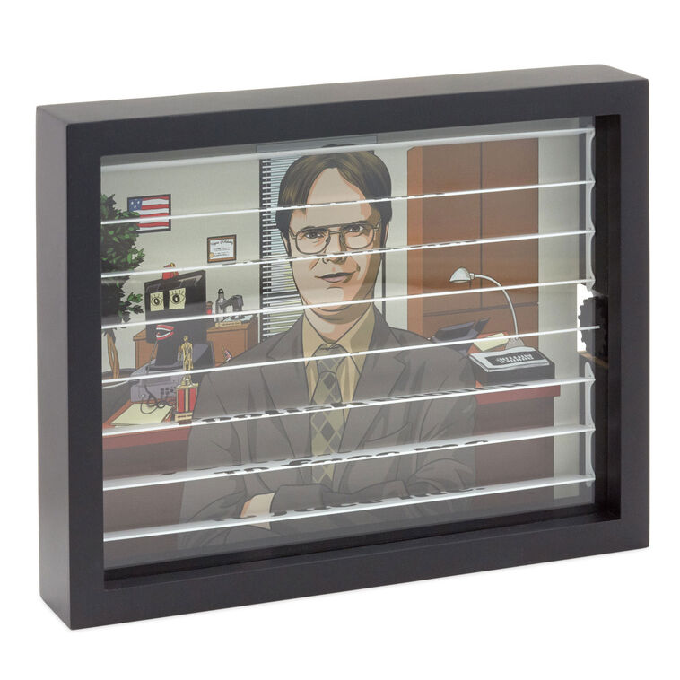 Hallmark The Office Dwight Schrute Behind Blinds Wall Decor