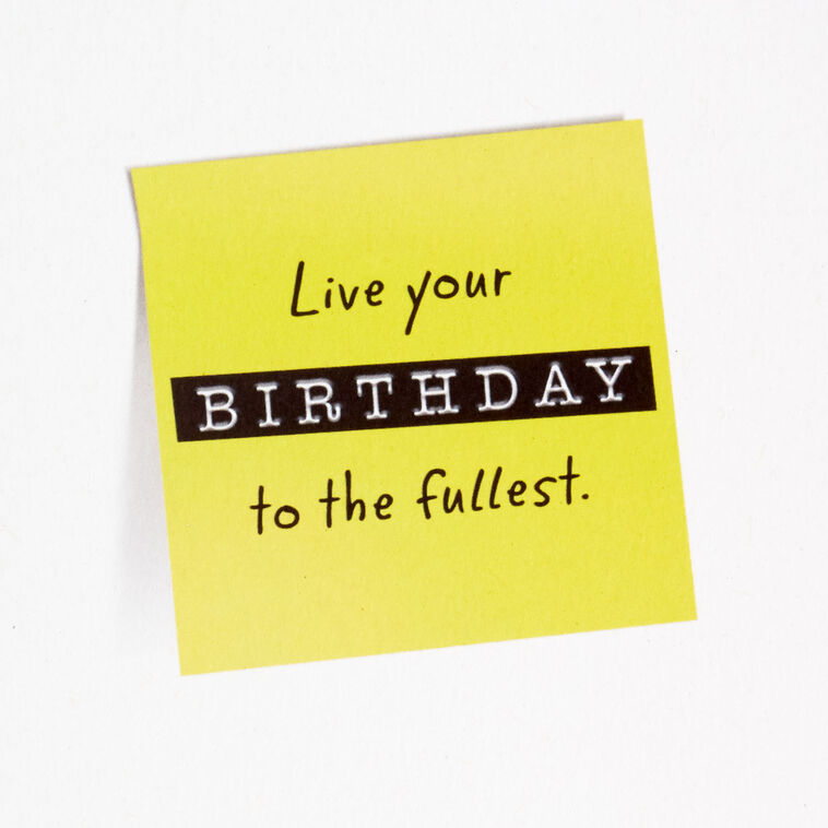 Hallmark The Office Live It To The Fullest Funny Birthday Card