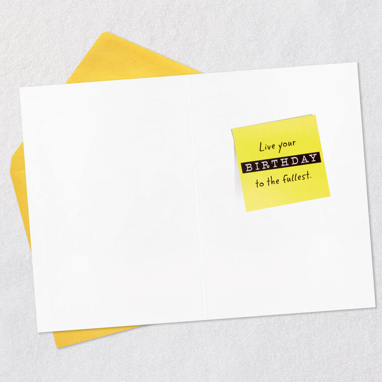 Hallmark The Office Live It To The Fullest Funny Birthday Card