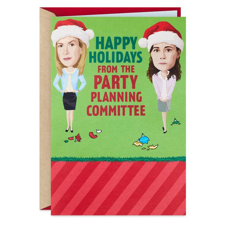 Hallmark The Office Party Planning Committee Funny Pop-Up Christmas Card With Sound