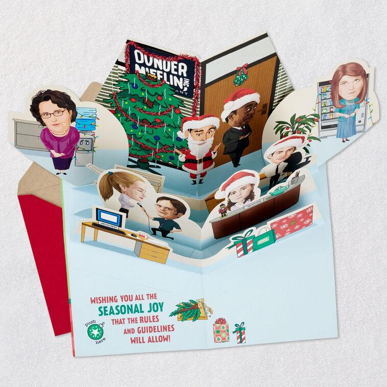 Hallmark The Office Party Planning Committee Funny Pop-Up Christmas Card With Sound