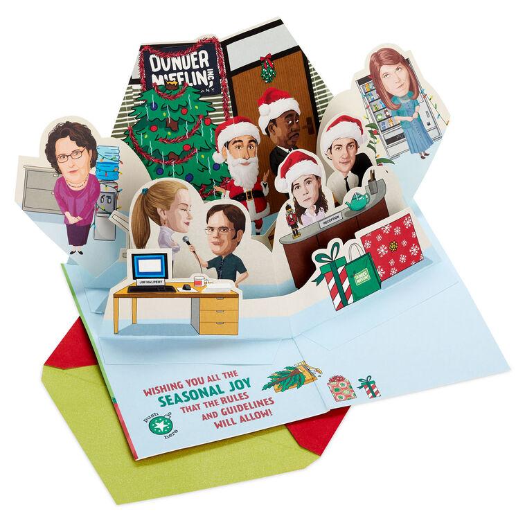 hallmark The Office Party Planning Committee Funny Pop-Up Christmas Card With Sound
