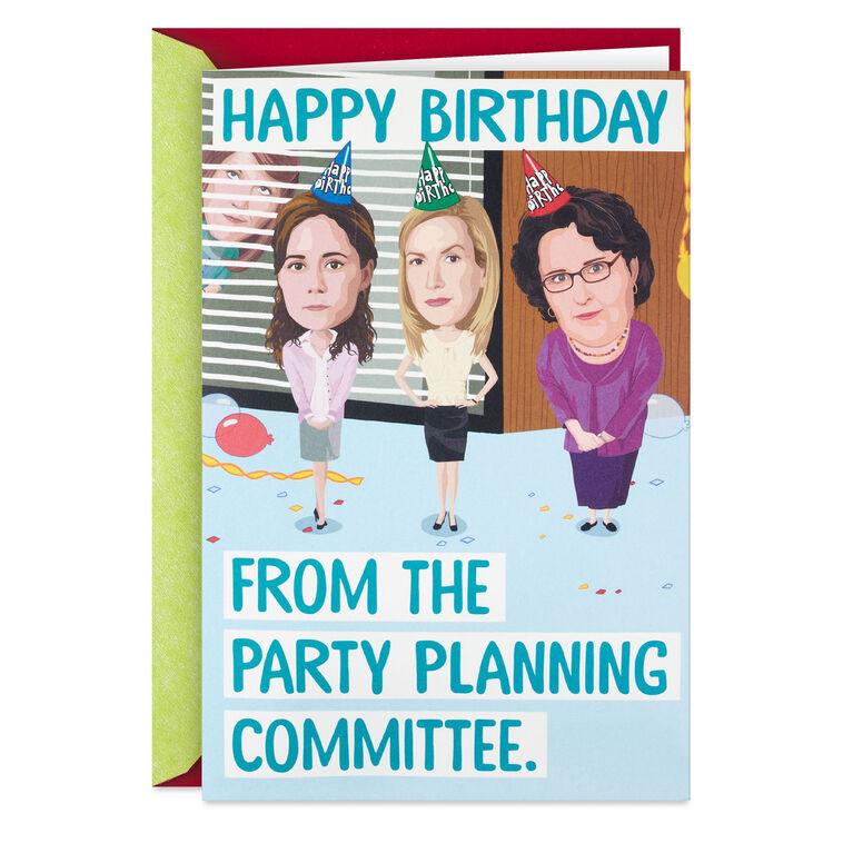 hallmark The Office The Party Planning Committee Funny Pop-Up Birthday Card With Sound