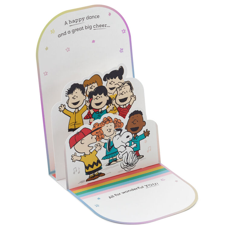 Hallmark The Peanuts® Gang Cheers To Wonderful You Pop-Up Card
