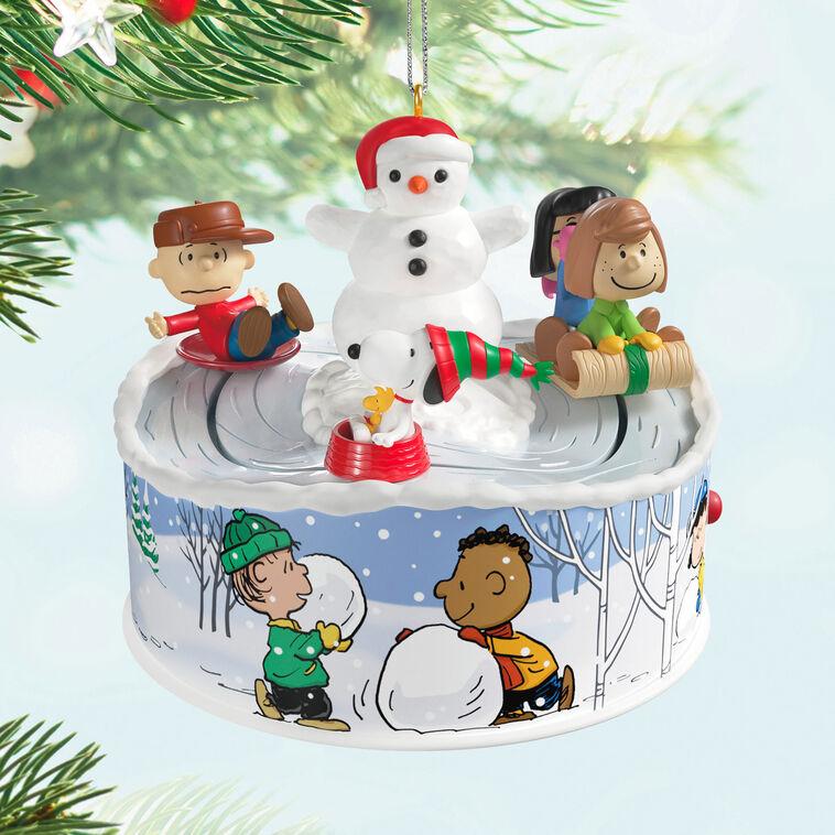 Hallmark The Peanuts® Gang Let's Go Sledding Musical Ornament With Light And Motion