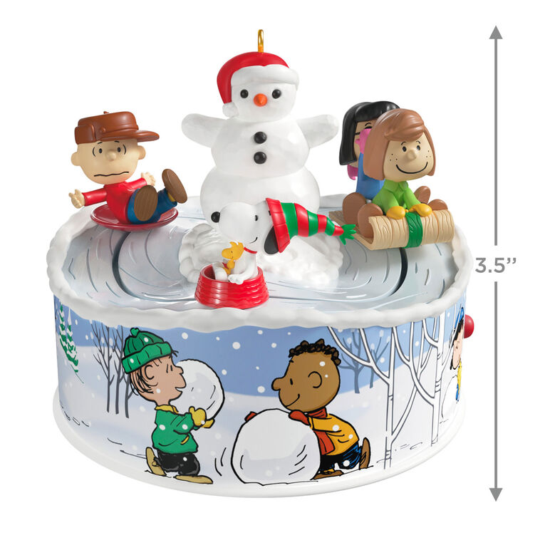 Hallmark The Peanuts® Gang Let's Go Sledding Musical Ornament With Light And Motion
