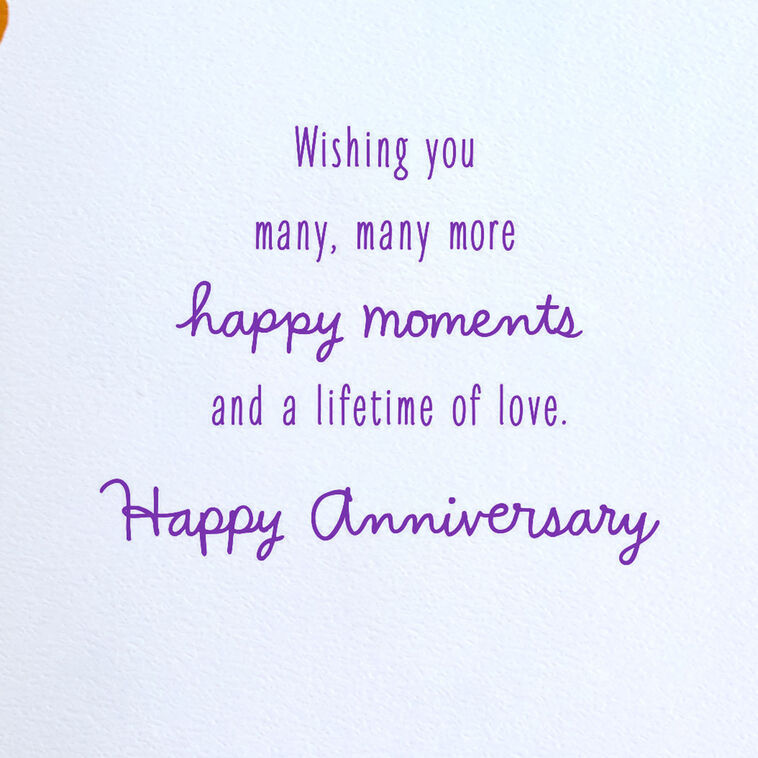 Hallmark The Sum Of Small Happy Moments Anniversary Card For Couple