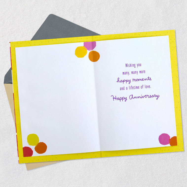Hallmark The Sum Of Small Happy Moments Anniversary Card For Couple