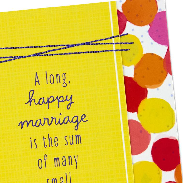 Hallmark The Sum Of Small Happy Moments Anniversary Card For Couple