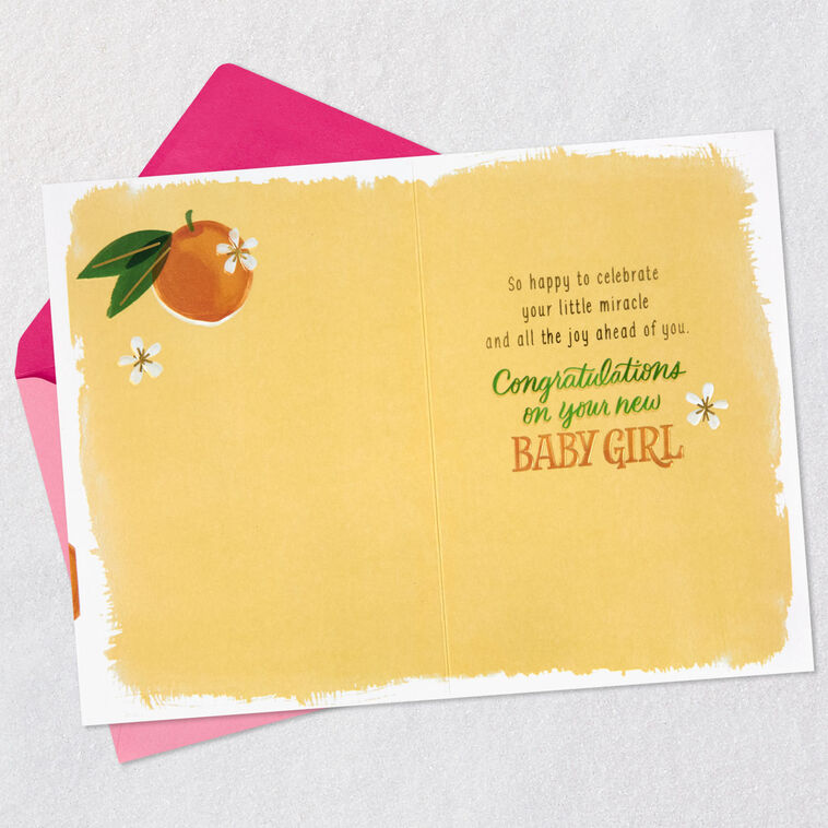 Hallmark The Sweetest Dream Come True New Baby Girl Card