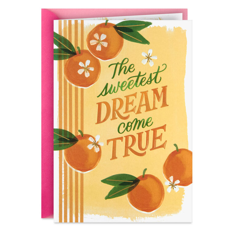 hallmark The Sweetest Dream Come True New Baby Girl Card