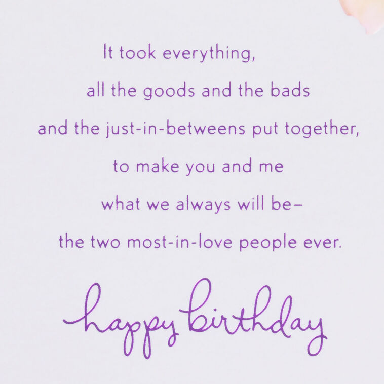 Hallmark The Two Most-in-Love People Ever Birthday Card For Wife