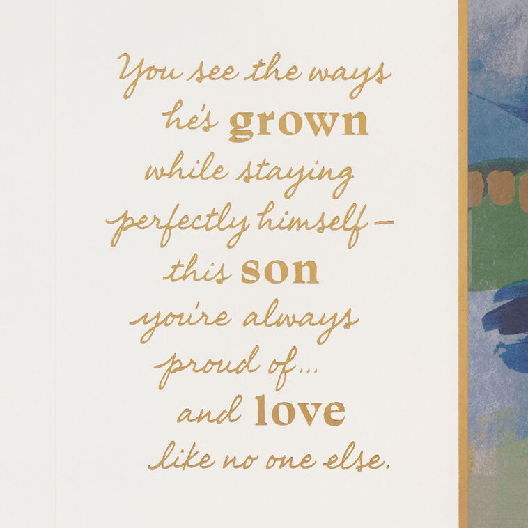 Hallmark The Ways You've Grown Birthday Card For Son