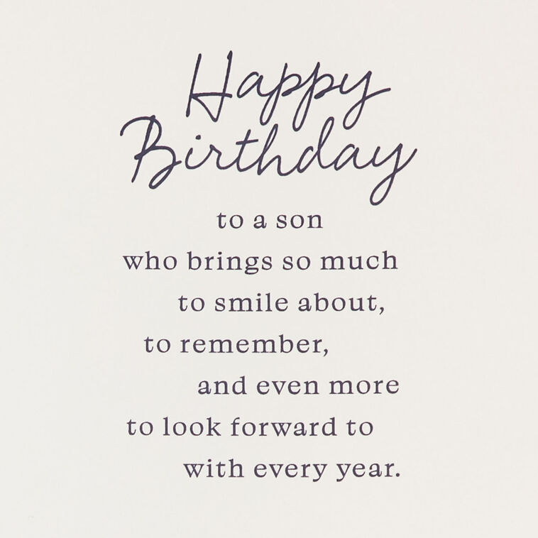 Hallmark The Ways You've Grown Birthday Card For Son