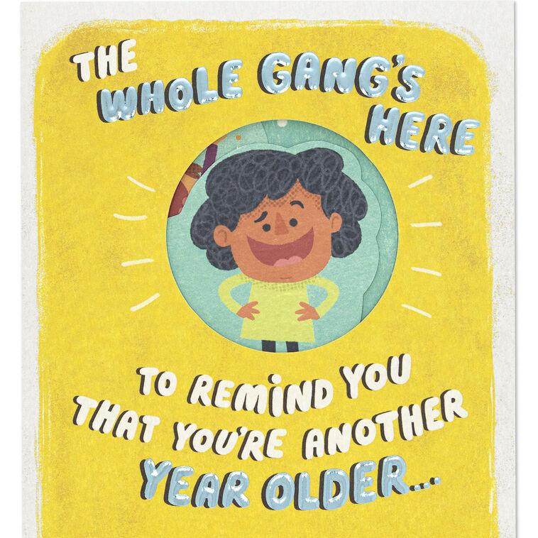 Hallmark The Whole Gang’s Here Funny Pop-Up Birthday Card