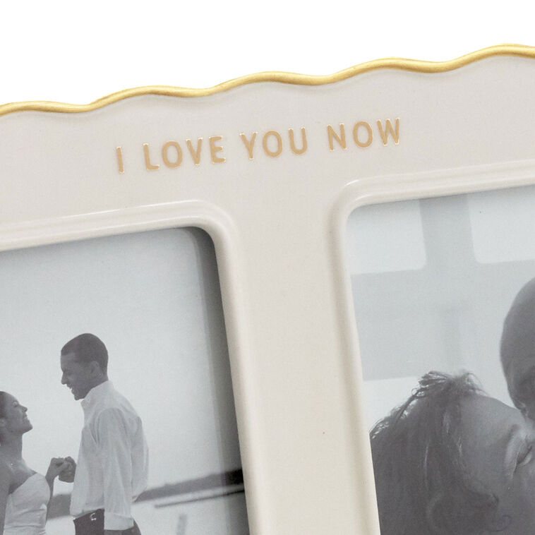 Hallmark Then And Now Ceramic Picture Frame Holds 2 Photos