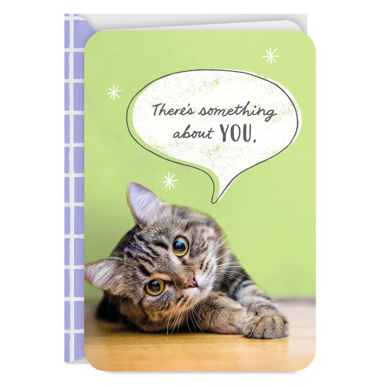 hallmark There's Just Something About You Love Card