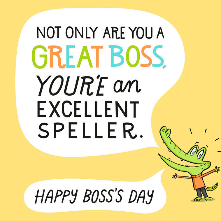 Hallmark There's No "I" In Team Funny Boss's Day Card